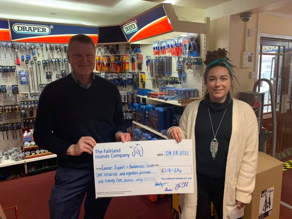 £218.25 Donation for Cancer Support & Awareness Trust