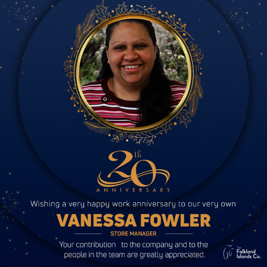 Vanessa Fowler 20th Work Anniversary