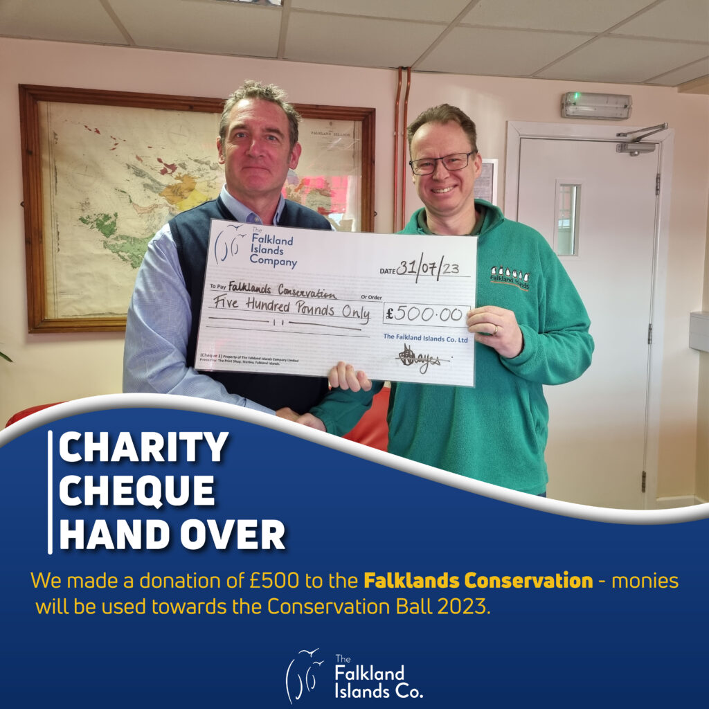 Charity cheque handover